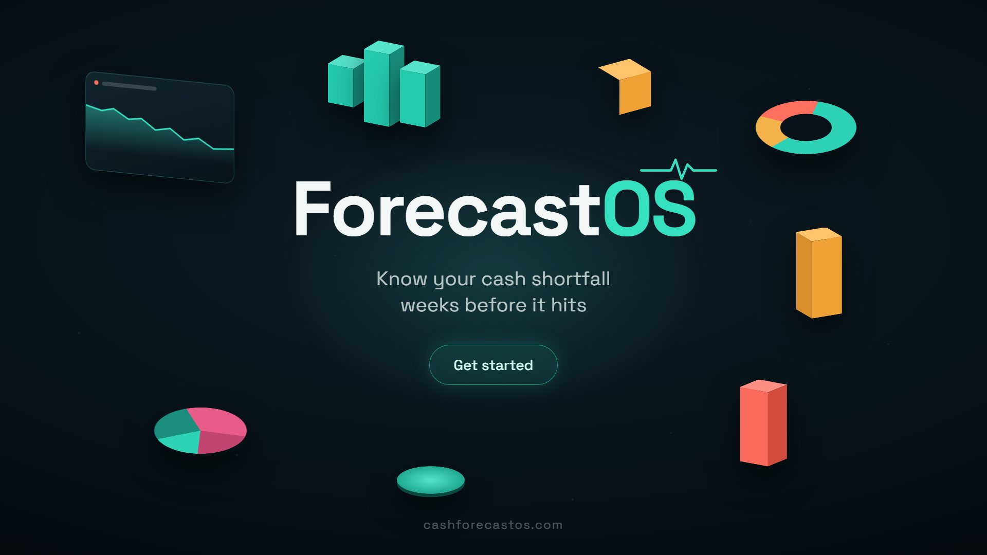 ForecastOS — 90-day cash flow forecast dashboard